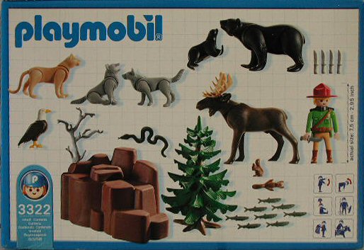 Playmobil 3322-usa - North American Wildlife - Back