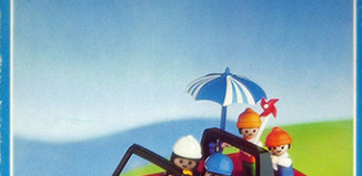 Playmobil - 6001-lyr - convertible car with family