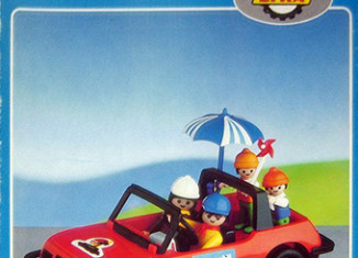Playmobil - 6001-lyr - convertible car with family
