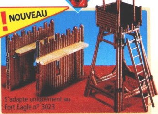 Playmobil - 7217 - Fort-Wände mit Turm für Fort Eagle (3023)