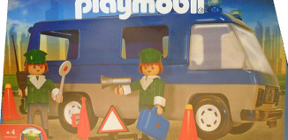 Playmobil - 3523v1-ant - police auto-stop with van