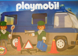 Playmobil - 3523v1-ant - police auto-stop with van