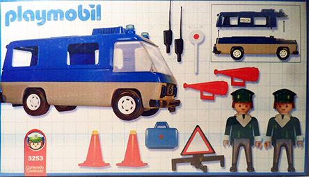 Playmobil 3523v1-ant - police auto-stop with van - Box