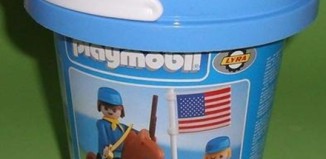 Playmobil - 2114-lyr - US rider & soldier with flag