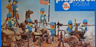 Playmobil - 23.40.8 - V2-trol - 7 union soldiers with cannon and horse