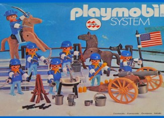Playmobil - 23.40.8 - V3-trol - 7 union soldiers with cannon and horse