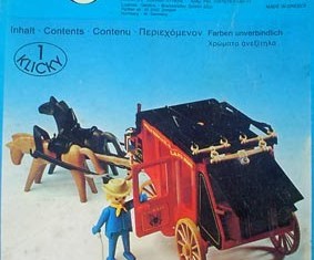 Playmobil - 3245v1-lyr - Red Stagecoach