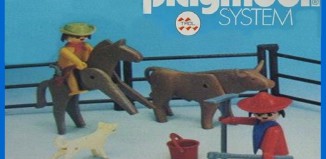 Playmobil - 23.73.2-trol - Vaquero con caballo y mexicano