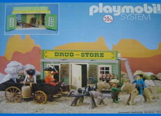 Playmobil - 23.75.7-trol - Drug store & wagon