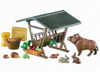 Playmobil - 6470 - Comedero de animales del bosque