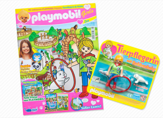 Playmobil - 30797253-esp - Cuidadora de animales y foca bebé (Revista Chicas n.3)