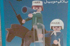 Playmobil - 2L06-lyr - Polizisten mit Pferd