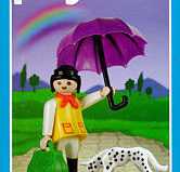 Playmobil - 3322v3-ant - Woman with Umbrella and Dog