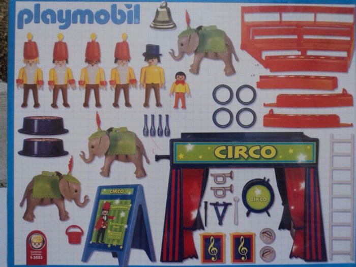 V42/ PLAYMOBIL VINTAGE CIRQUE 3553 CLOWN MUSICIEN