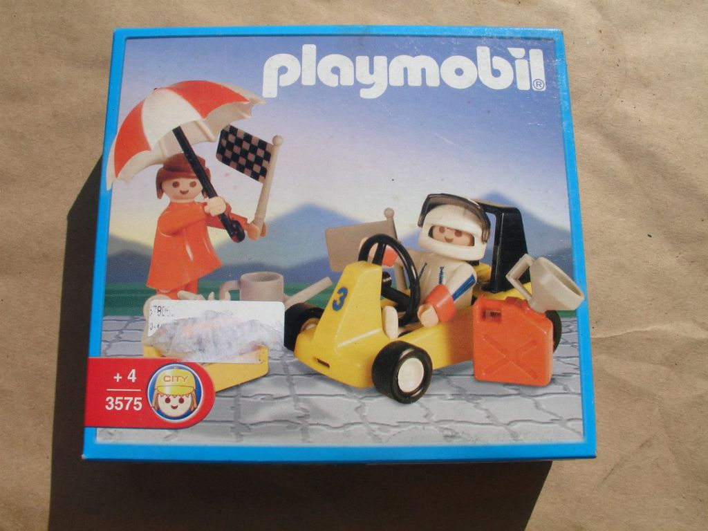 Playmobil 3575v2-ant - Go Kart and Woman - Box