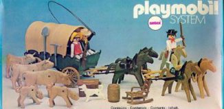 Playmobil - 3752-ant - Convoyeurs de bétail & chariot couvert