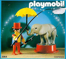 Playmobil - 3964-ant - Baby Elephant and Handler