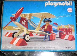 Playmobil - 3966-ant - Blue & red biplane