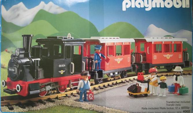 Practicar senderismo Indomable novato Playmobil Set: 4002-usa - Passenger Train Set - Klickypedia