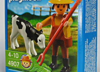 Playmobil - 4907 - Bauer mit Kalb