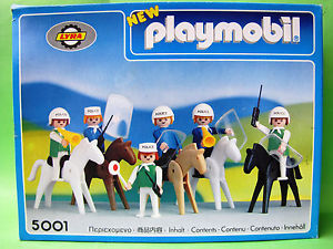 Playmobil 5001-lyr - Mounted Police Set - Box