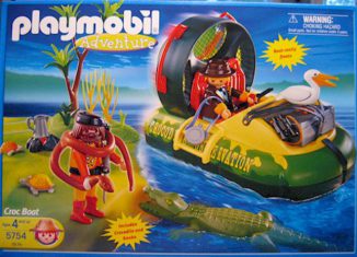 Playmobil - 5754 - Krokodil Luftkissenfahrzeug / Hovercraft