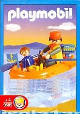 Playmobil - 9609-ant - Dad And Son In Inflatable Dinghy