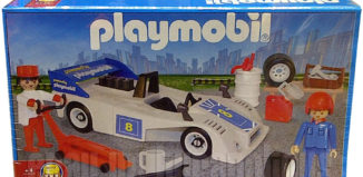Playmobil - 3738-ant - White Race Car With Crew