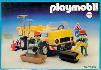 Playmobil - 3937v1-ant - Straßenbauarbeiter mit Laster