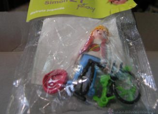 Playmobil - 0000v1 - Cyclist girl - Simon 27 - Detail Playmobil - 0000v1 - Cyclist girl - Simon 27