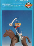 Playmobil - 1L08-lyr - US-Kavallerist mit Pferd