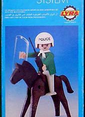 Playmobil - 1L10-lyr - Policeman with Horse