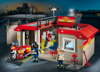 Playmobil - 5663 - Caserne de Pompiers Transportable - Detail Playmobil - 5663 - Caserne de Pompiers Transportable