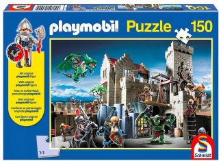 Playmobil - 56090 - Puzzle Ritter mit 150 Teilen und Ritter-Figur