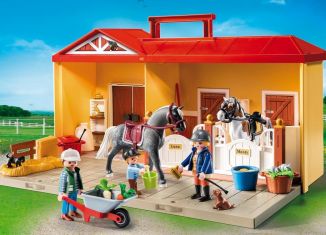 Playmobil - 5671-usa - Take Along Horse Stable