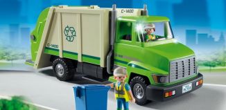 Playmobil - 5679-usa - Green Recycling Truck