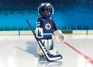 Playmobil - 9020-usa - NHL® Winnipeg Jets® Goalie - Detail Playmobil - 9020-usa - NHL® Winnipeg Jets® Goalie