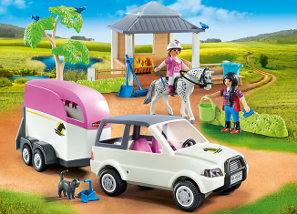 Playmobil - 5667-gre - Horse Stable with Trailer - Detail Playmobil - 5667-gre - Horse Stable with Trailer