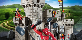 Playmobil - 5670-gre - Puerta de Castillo con troll rojo