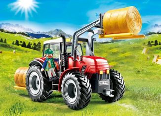 Playmobil - 6867 - Tractor rojo doble tracción con pala