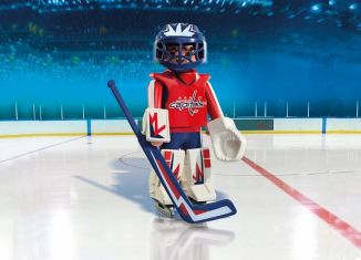 Playmobil - 9034-usa - NHL® Washington Capitals® Goalie - Detail Playmobil - 9034-usa - NHL® Washington Capitals® Goalie