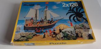Playmobil - 00000 - 2 Puzzle mit je 126 Teile (Zirkus + Piraten)