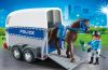 Playmobil - 6922 - policia con remolque caballo
