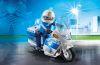 Playmobil - 6923 - Polizei Motorradstrteife mit LED-Blinklicht