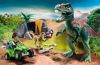 Playmobil - 9231 - T-Rex with calf and explorer on quad