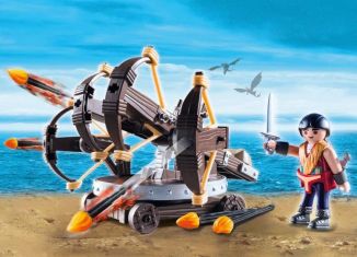 Playmobil - 9249 - Eret with 4 Shot Fire Ballista