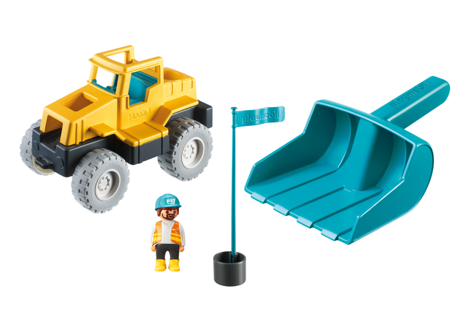 Playmobil 9145 - Bucket excavator - Back