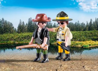 Playmobil - 9217 - Ranger and Hunter