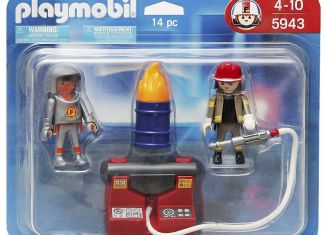 Playmobil - 5943-usa - Hazmat Team Fire Fighters