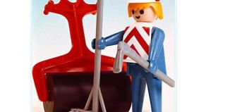 Playmobil - 3314v1 - Ouvrier du bâtiment avec rouleau compresseur